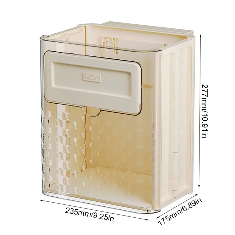 10L Foldable Hanging Trash Can Large Capacity Hanging Collapsible Trash Can Kitchen Garbage Can for Cabinets Bathroom Shop1104035099 Store