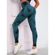 Seamless High Waist Leggings Women Tie Dye Leggings Fitness Sports