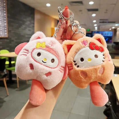 Sanrio Plush Keychain | Little Tiger with Furry Tail Series JJB Kawaii Anime Toy Store