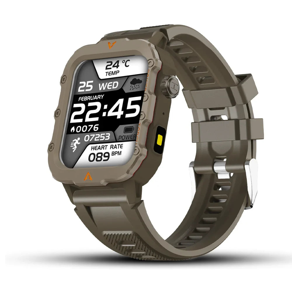 LAXASFIT Men Sports Smart Watch 1.71 Screen Blood Oxygen Bluetooth Talking Watch Multi Sport LED Flashlight Outdoor Smart Watch LAXASFIT Watch Store