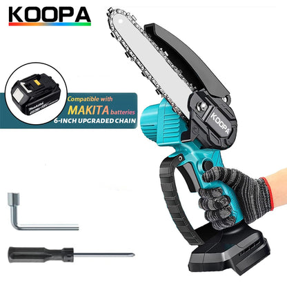 Mini Chainsaw for Makita 18v (No Battery) Woodworking with Small Handheld Electric 6-inch Logging Sawzall Mini Portable Chainsaw KOOPA TOOL Store