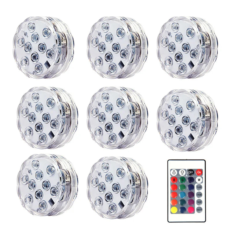 Glow Your Pool: Submersible LED Lights with RF Remote