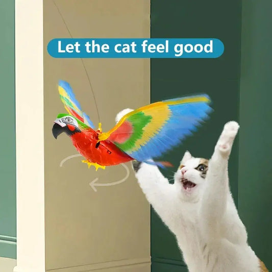 Simulation Bird Interactive Cat Toys Electric Hanging Eagle Flying AliExpress