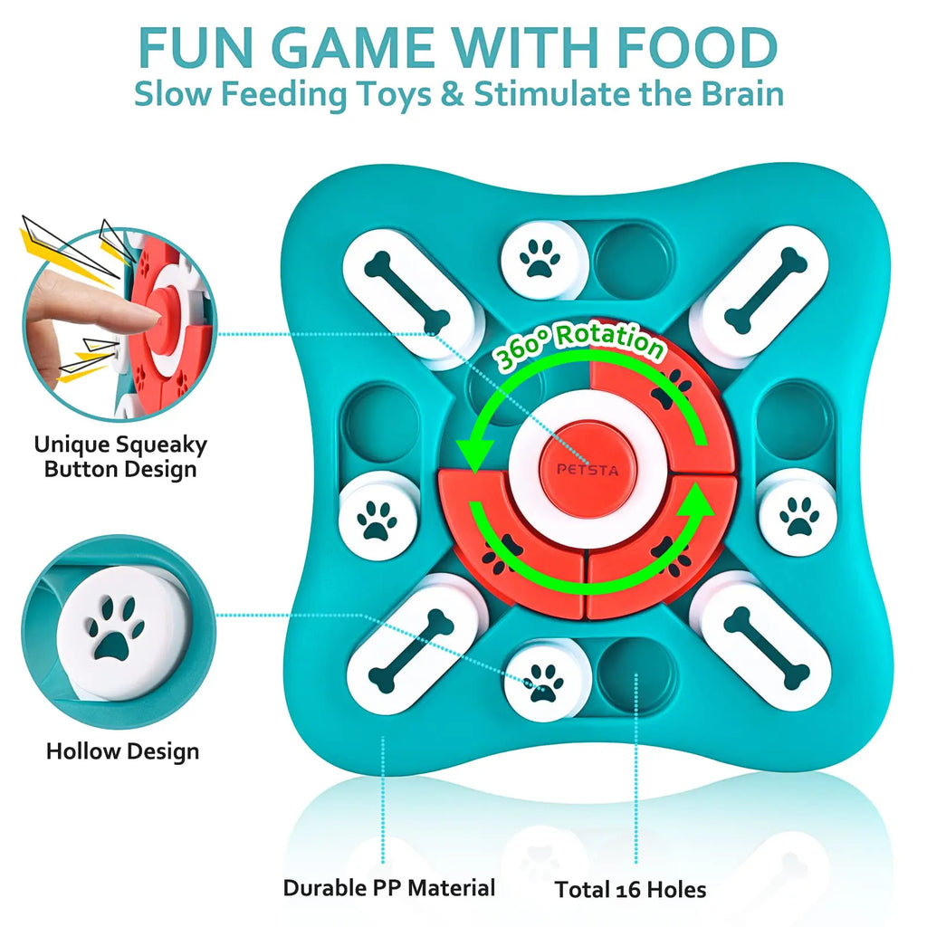 Juego dispensador de premios para perros: ¡estimulación mental y diversión!