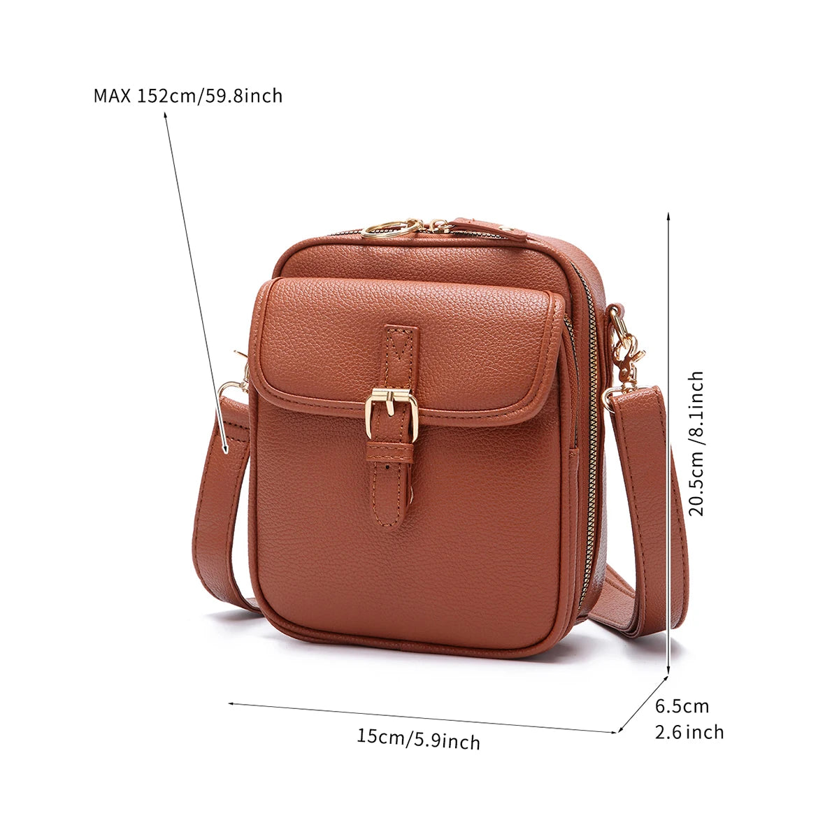 Chic Carry: Women's Leather Crossbody Bag