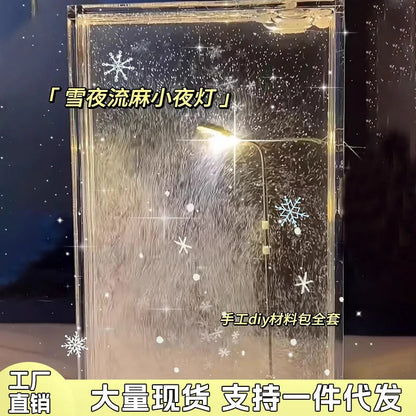 Snowy Bliss DIY Lamp: Create Your Winter Wonderland Indoors! Every Day Home Store Store