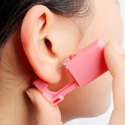 1-4Pcs Disposable Safe Painless Ear Piercing Tool, Healthy Sterile
