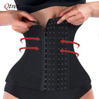 Qtree Dress Slimming Waist Trainer Belt Shapewear Women Belly Cincher Body Shaper Fat Compression Strap Girdles Firm Hook Corset Qtree Shapers Store
