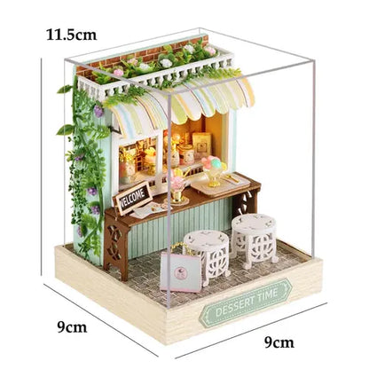 Mini Doll House Kit DIY Flower House Handmade 3D Puzzle Assembly AliExpress