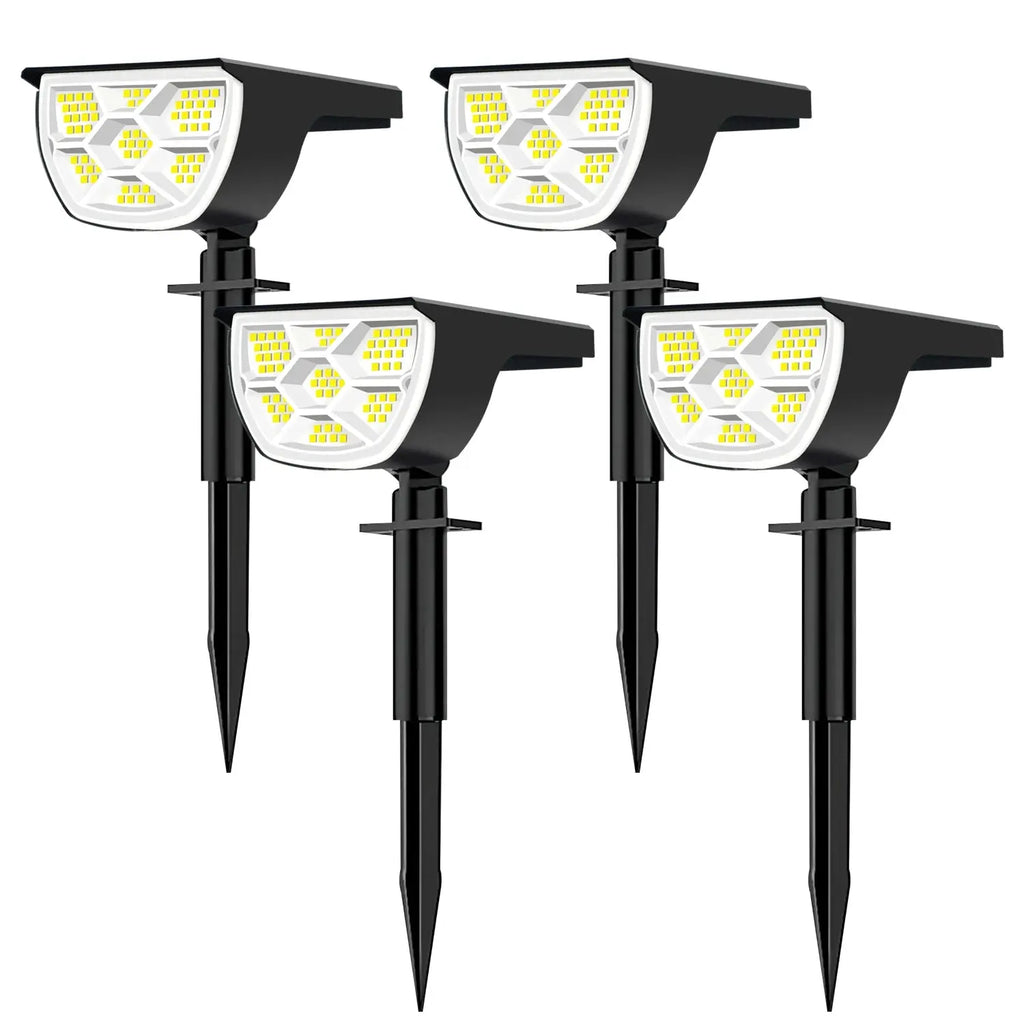 1/2/4PCS Solar Spot Light 68/72 LED Outdoor Garden Solar Landscape