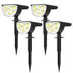 1/2/4PCS Solar Spot Light 68/72 LED Outdoor Garden Solar Landscape