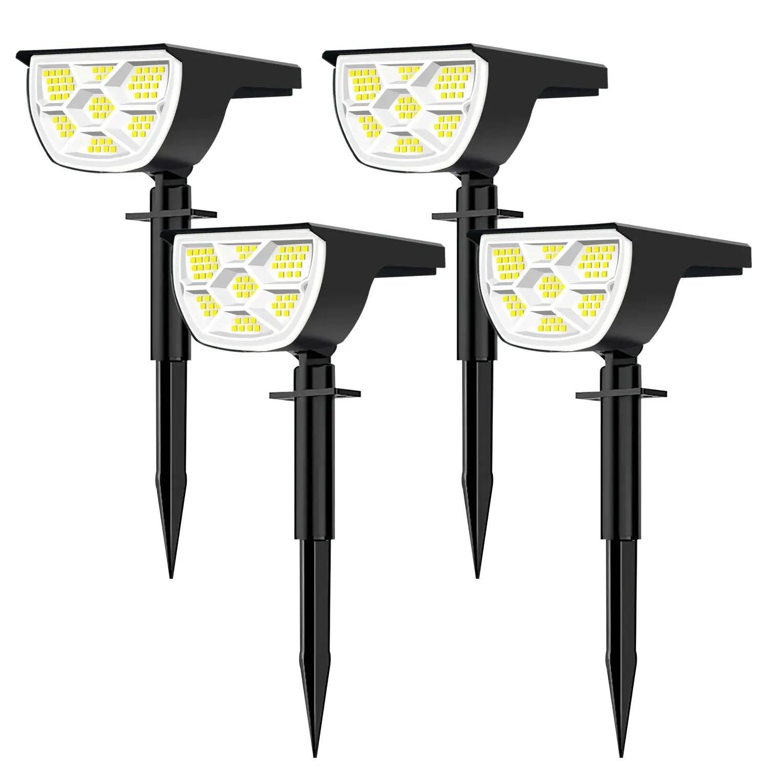 1/2/4PCS Solar Spot Light 68/72 LED Outdoor Garden Solar Landscape