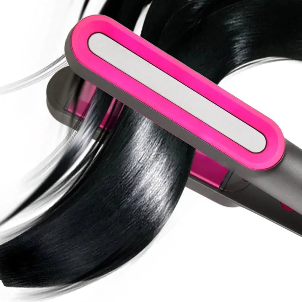 Professional Hair Iron For Thick  2 In 1  Straightener Styling Tools Maroon Asteria