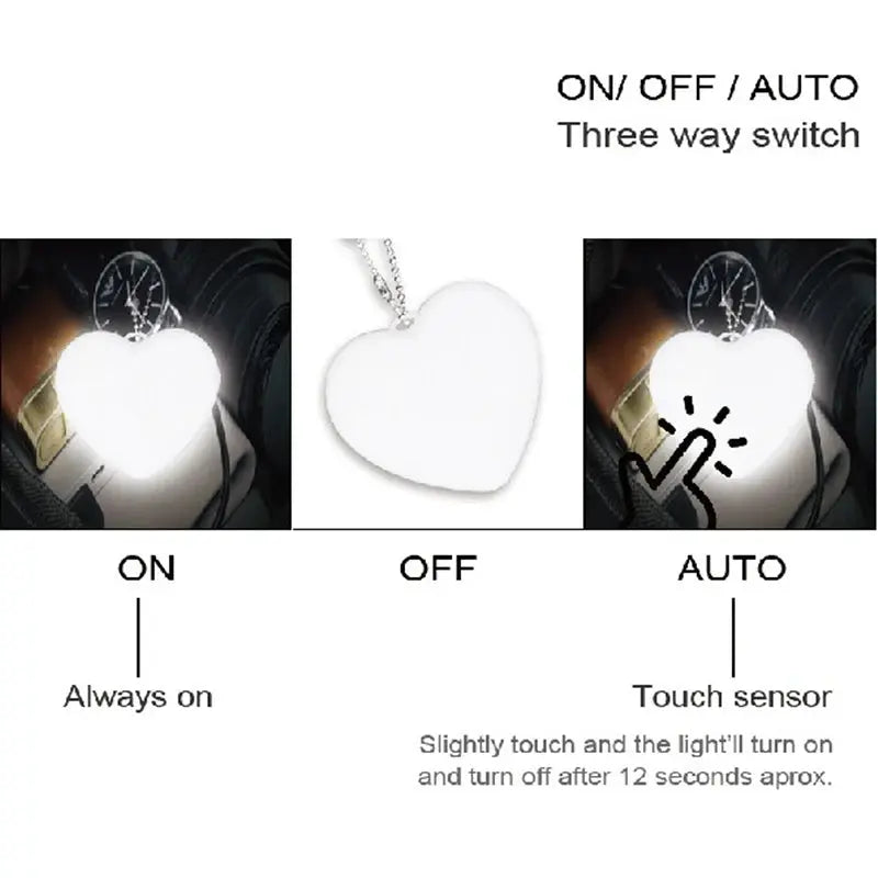 LED Handbag Light Bag Lamp Heart Round Shaped Touch Sensor Purse Light AliExpress