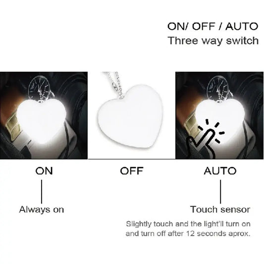 LED Handbag Light Bag Lamp Heart Round Shaped Touch Sensor Purse Light AliExpress