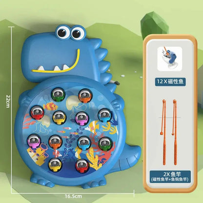 Dinosaur Simple Magnetic Fishing Toys Play Rod Game Toys for Children Baby Montessori with Rod Kids Educational Rotating Gift Sweet Kids Store