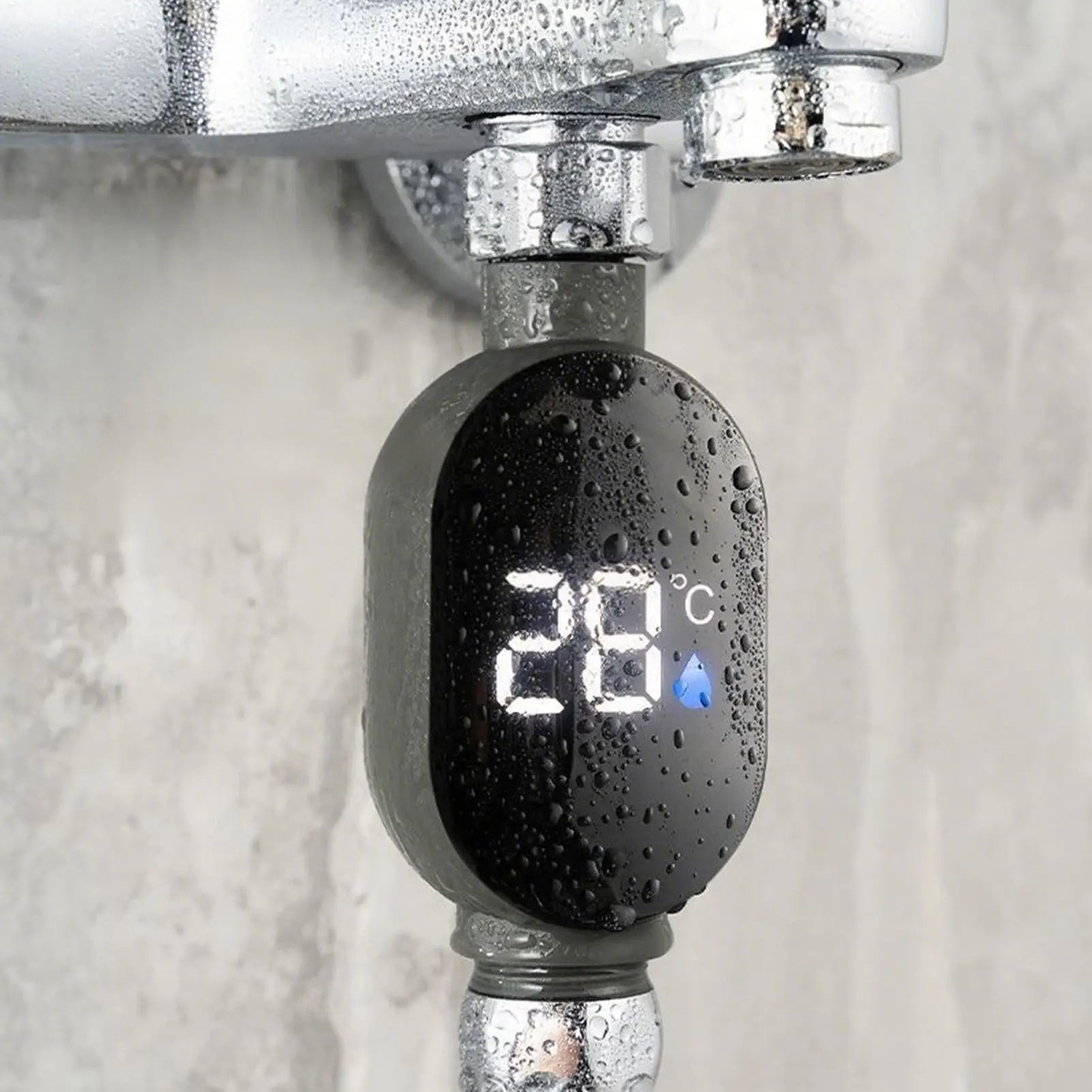 Shower Temperature Gauge Led Digital Display Instant-Read Water Thermometer Smart Water Temperature Monitor For Baby Bath