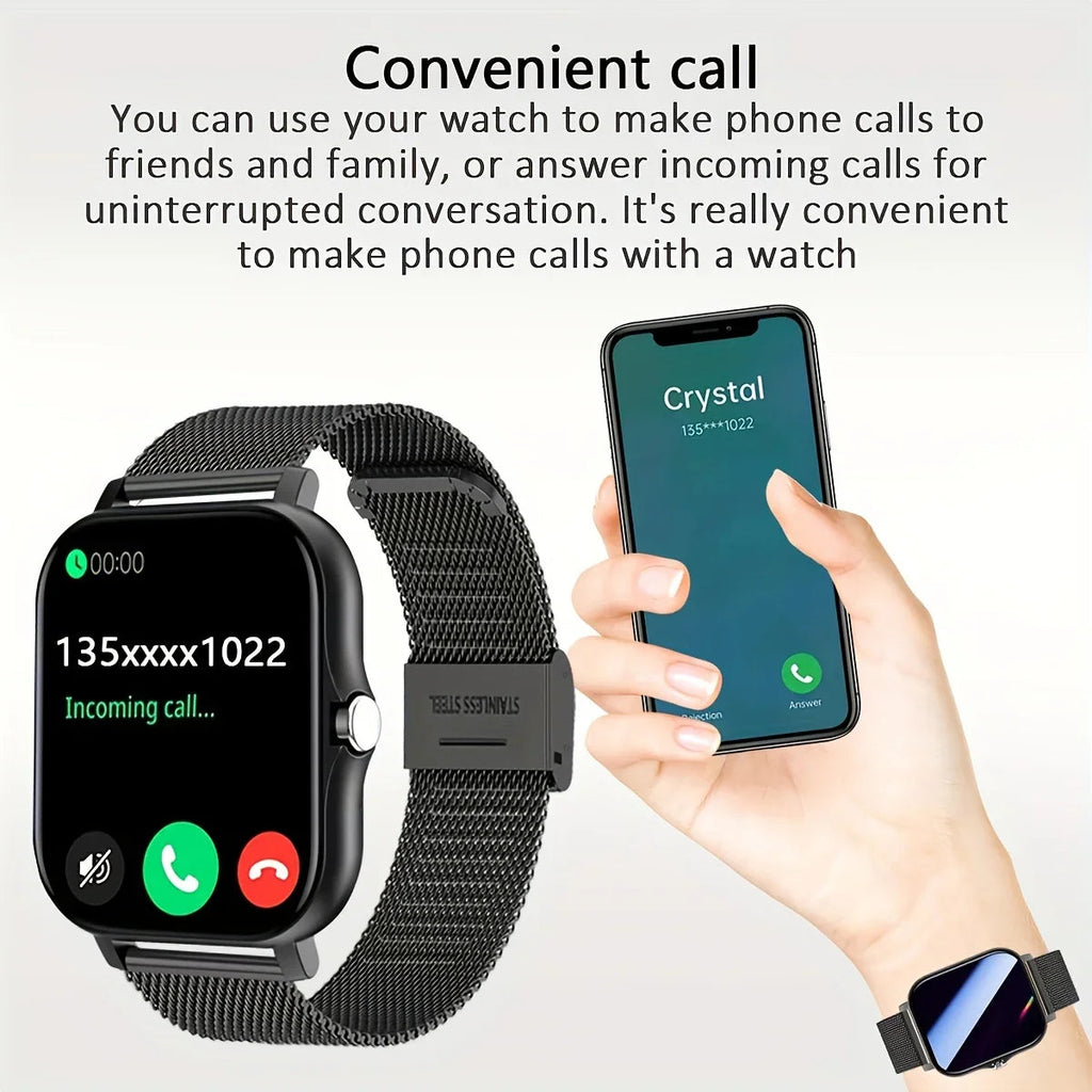 Smartwatch1.83 inch Voice Assistant  Bluetooth Call Sports Fitness Hot Selling Smartwatch Men Women For Android iOS 2024 New Original Smart Watch Factory TOP1 Store