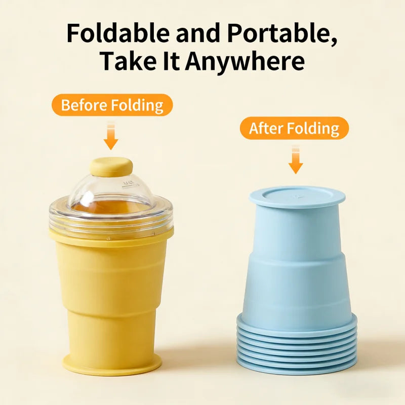 ChillFlex™ Ice Maker Cup 💧 — Fold, Freeze & Pop Out Easily
