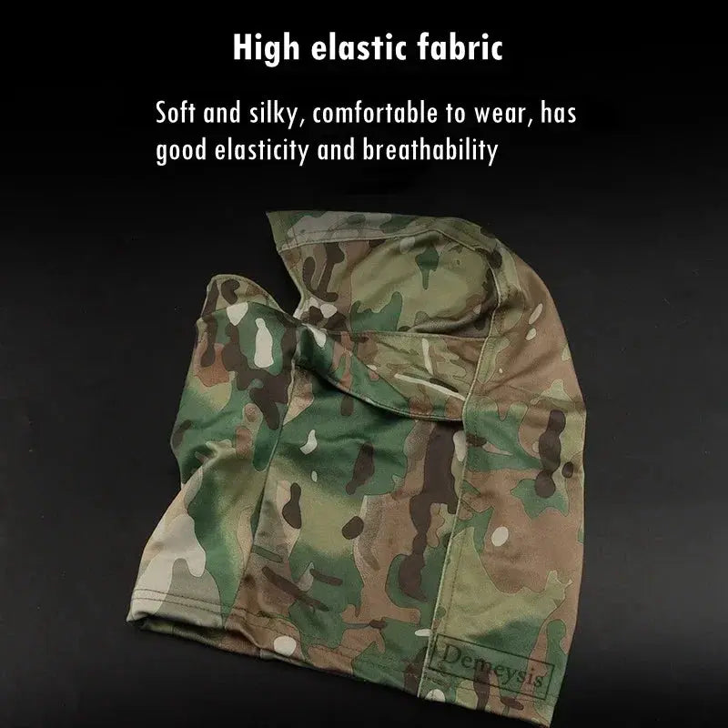 Tactical Balaclava Mask Windproof Silicone Outdoor Headgear