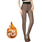 Fleece Lined Tights Women Pantyhose Thermal Pantyhose For Women Winter Panty Skin Black Effect Stockings Women's Thermal Sock Little Joise Store