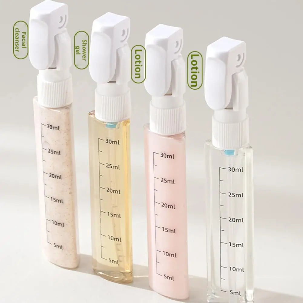 TravelFlow™ 4-in-1 Dispenser ✈️ — One Bottle, Four Essentials