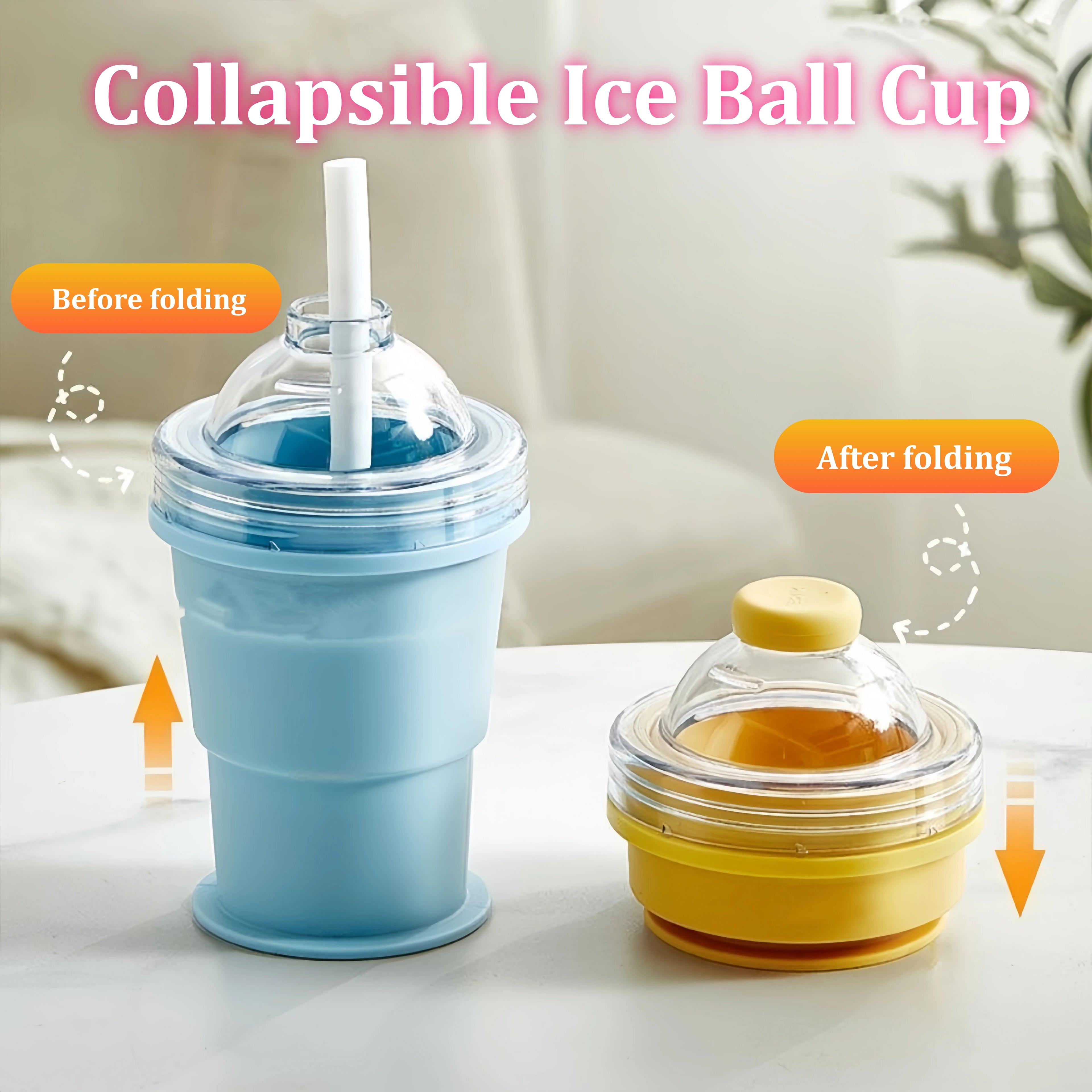 ChillFlex™ Ice Maker Cup 💧 — Fold, Freeze & Pop Out Easily