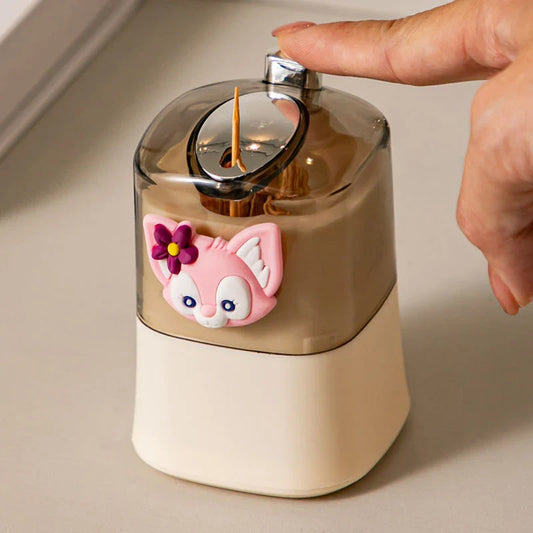 Automatic pop-up of toothpick