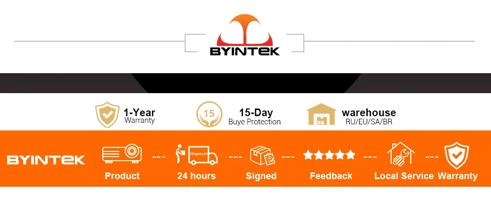 BYINTEK LOVE U4 Smart Mini Home Theater Projector 4K 1080P Video Android WIFI for Smartphone Cinema South Bay Evans General Store