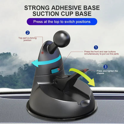 USB 5V Auto Ventilation Fan Dual Head Car Suction Cup Fan 360 Degree Rotation Adjustable 3 Speeds Car Electrical Appliances
