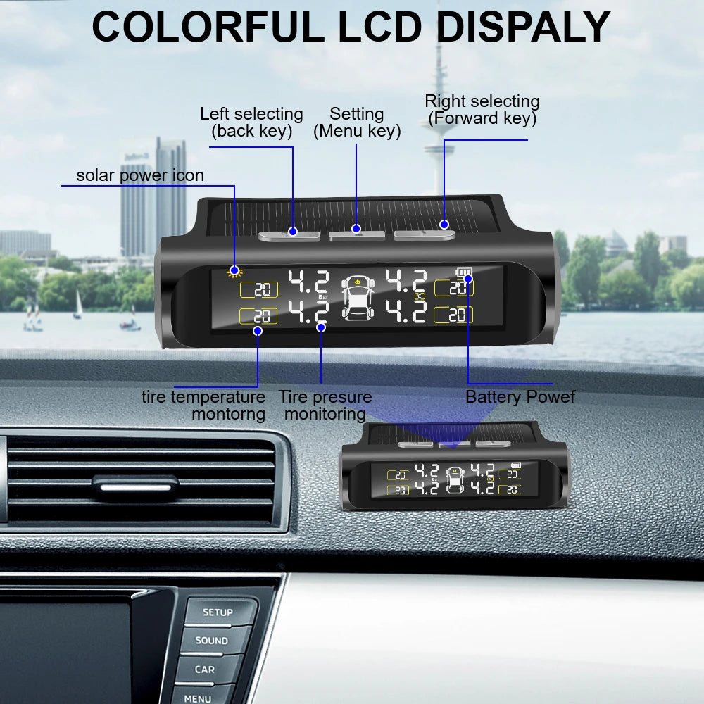 SolarGuard™ TPMS: Sun-Powered, Real-Time Tire Safety ☀️