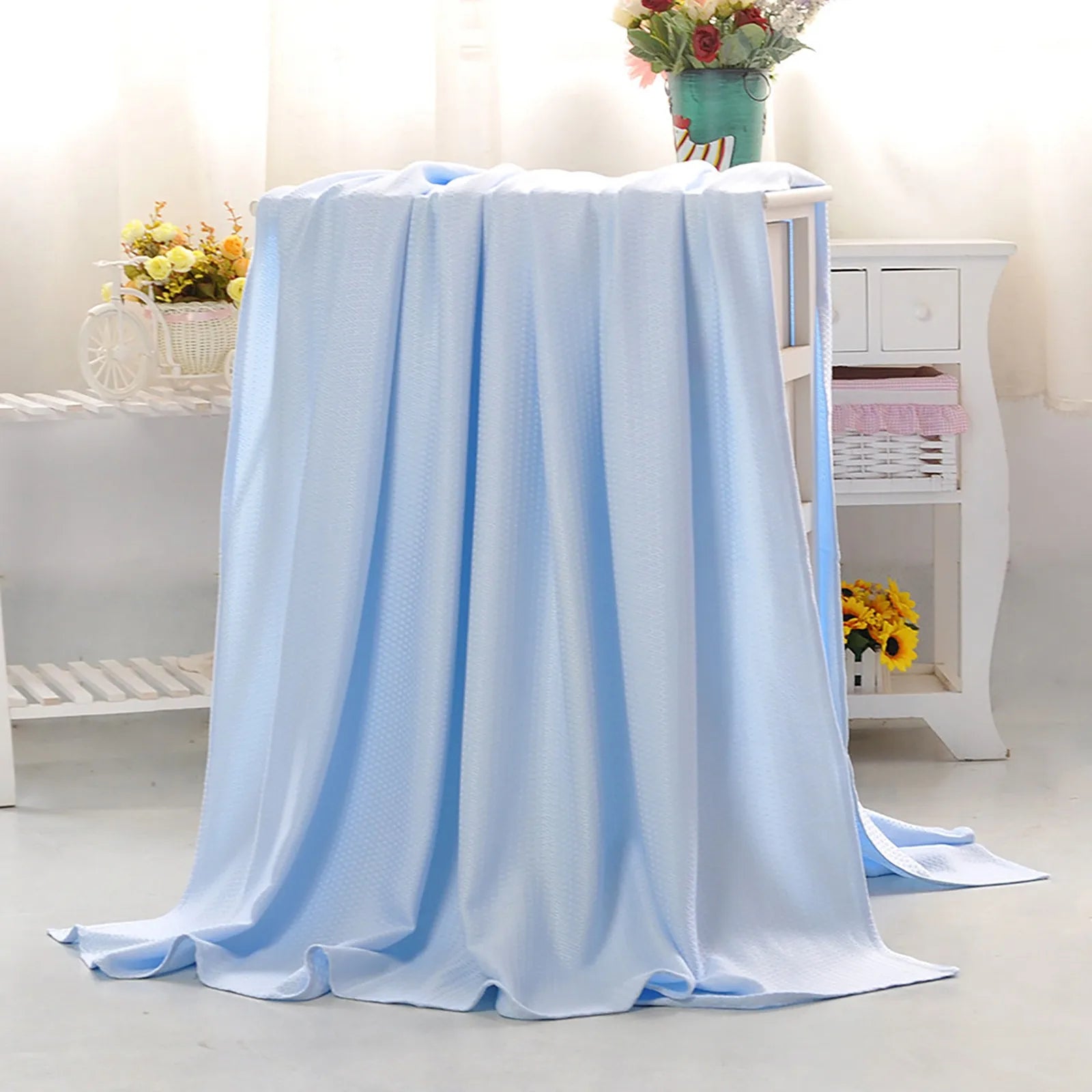 Cooling Blanket Summer Cool Quilt Home Air Conditioner Quilt Bamboos Fiber Heat  Absorption Light Thin Breathable Skin-friendly