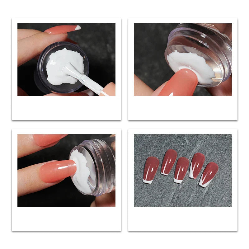 Jelly Silicone Transparent Nail Stamper Set with Scraper Stone's Store