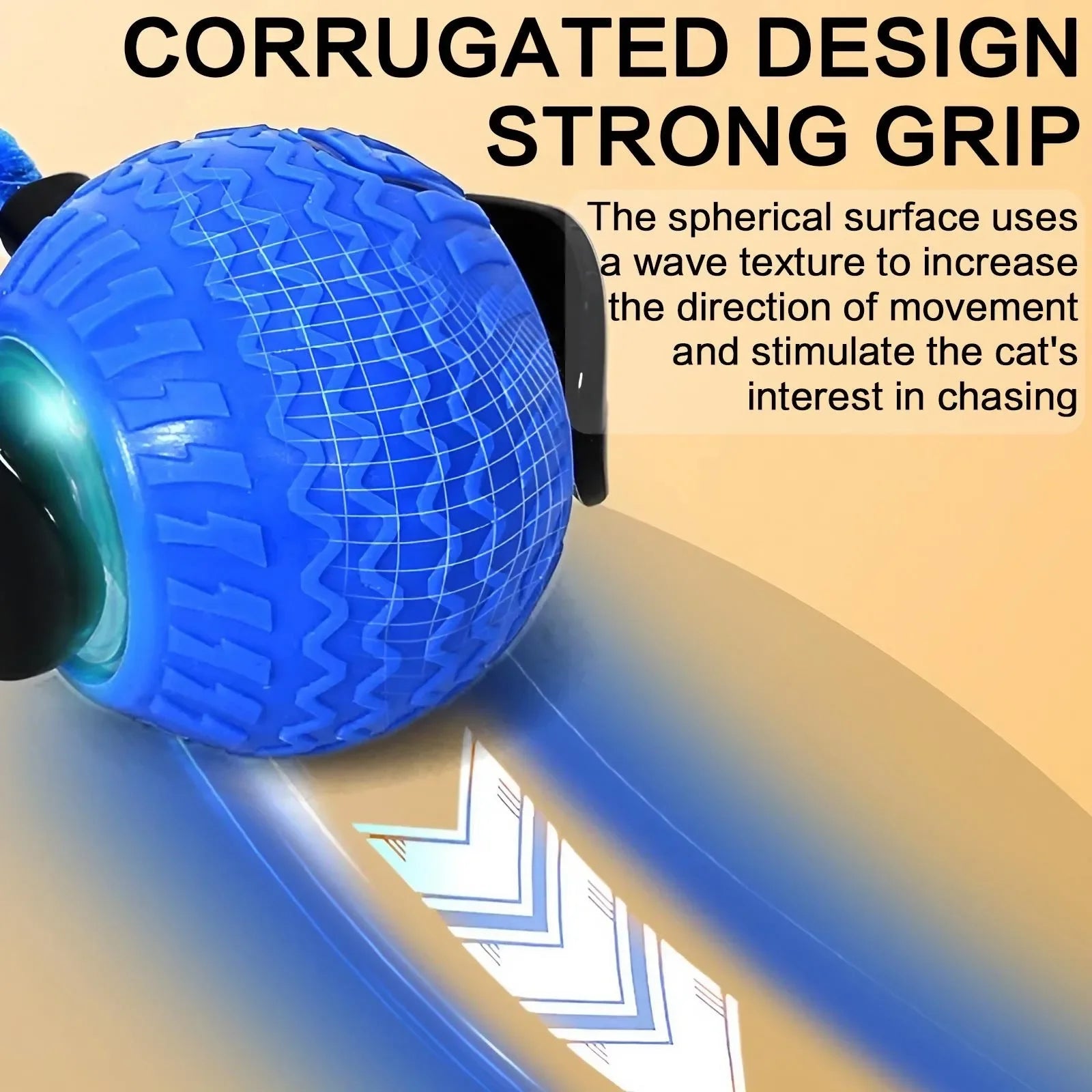 WaveChase™ Smart Pet Ball 🐾⚡ Moves. Teases. Excites.