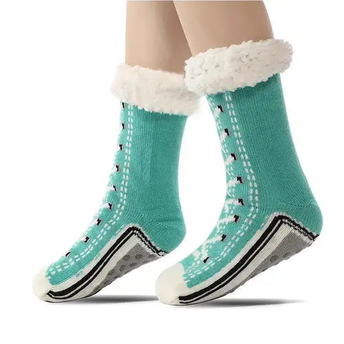 Thickened Winter Woven Thermal Cashmere Socks Floor Socks Women's