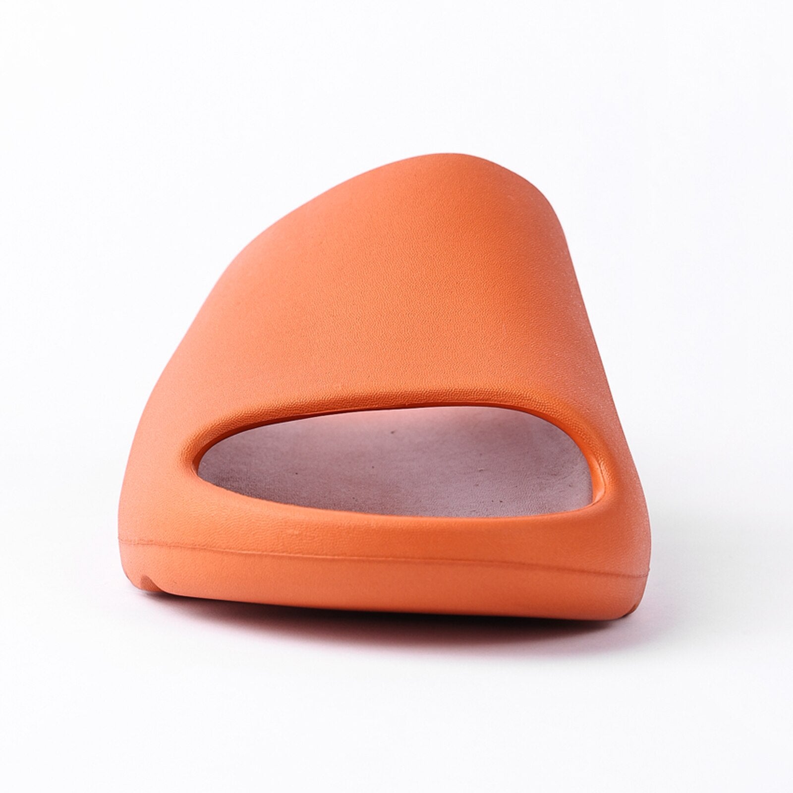 Platform Pillow Slides for Women - Orange Chunky Shower Slippers Silver Juneberry