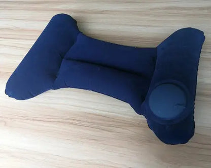 Inflatable Travel Pillow Back Lumbar Support Air Cushion Neck Waist
