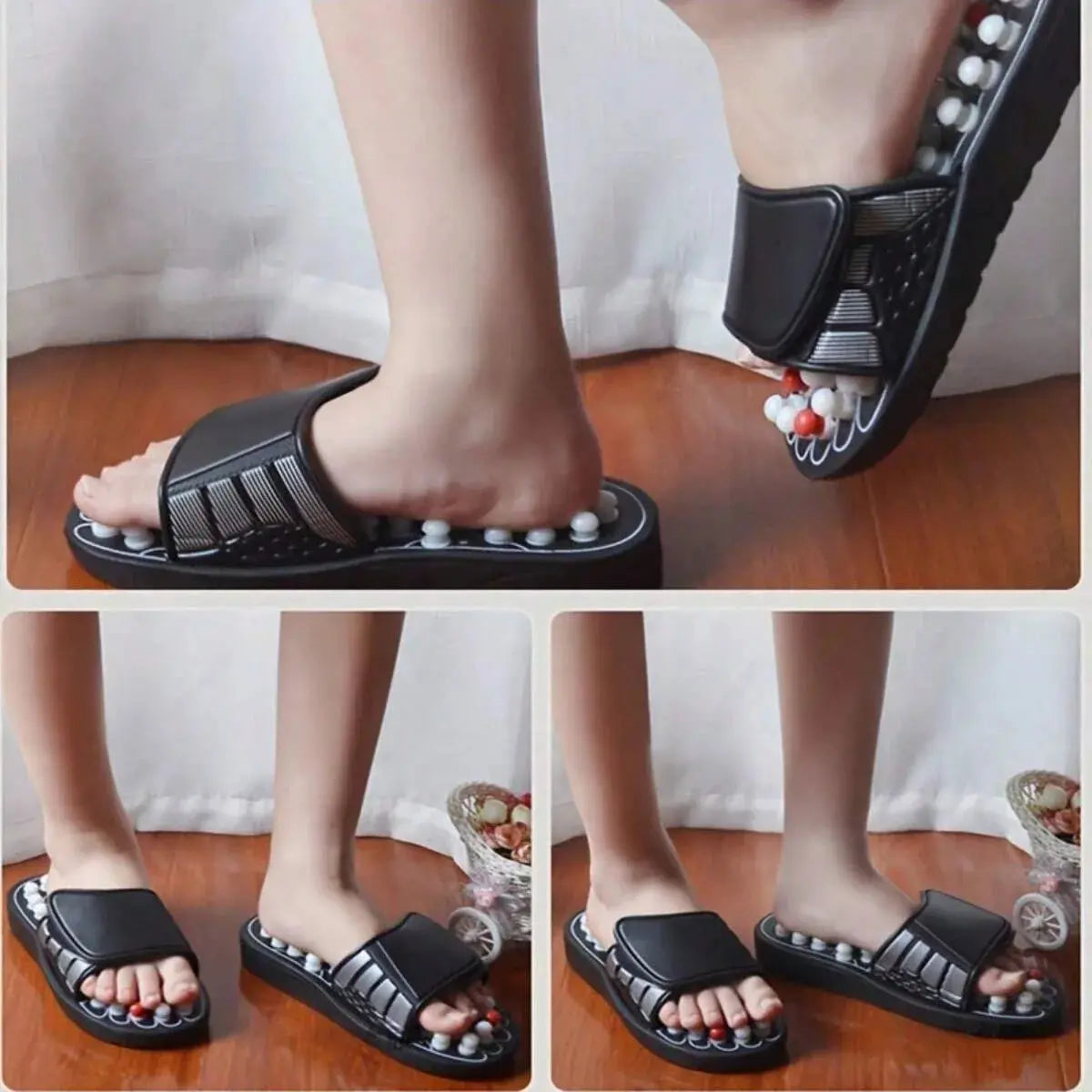 ReliefStep Acupressure Slippers – Walk Your Pain Away! Stone's Store