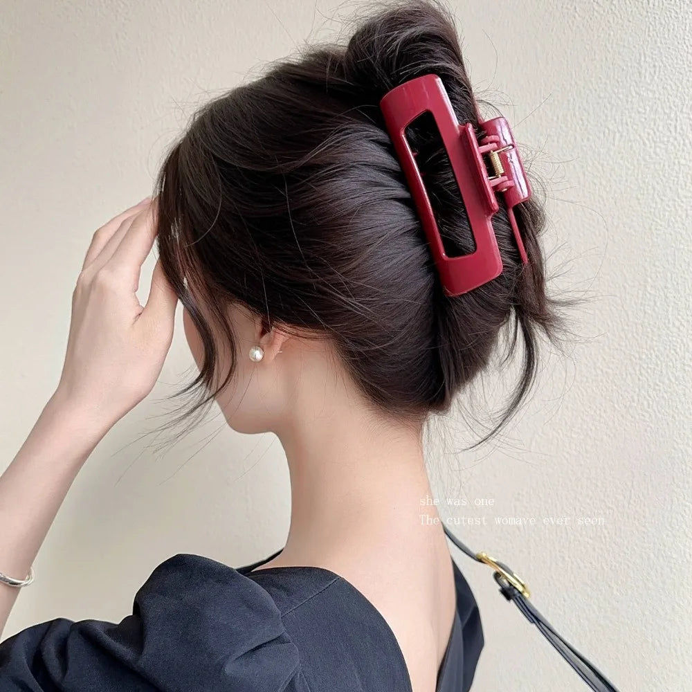 Soft Rubber Hair Clip Shark Clip Safe Soft Silicone Anti Collision Anti Fall Protect Head Hair Claws Hair Accessories for Women