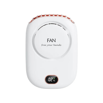 Portable Hanging Neck Fan Mini Cooling Waist Fans Bladeless USB Rechargeable Sports Cooler Fan For Outdoor Sports Travel Stone's Store