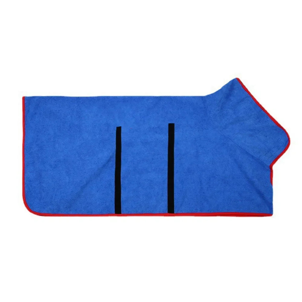 Dog Bathrobe Absorbent Pet Quick Drying Bath Towel Dog Bath Towel Large Small Dogs Clean Absorbent Bathrobe Pet Supplies