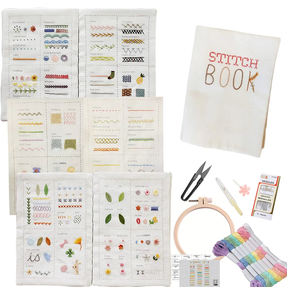 StitchCraft™ DIY Embroidery Book 🪡📘