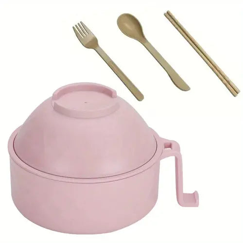 Microwave Ramen Bowl Cooker Set - Wheat Straw Instant Noodles Bowl AliExpress