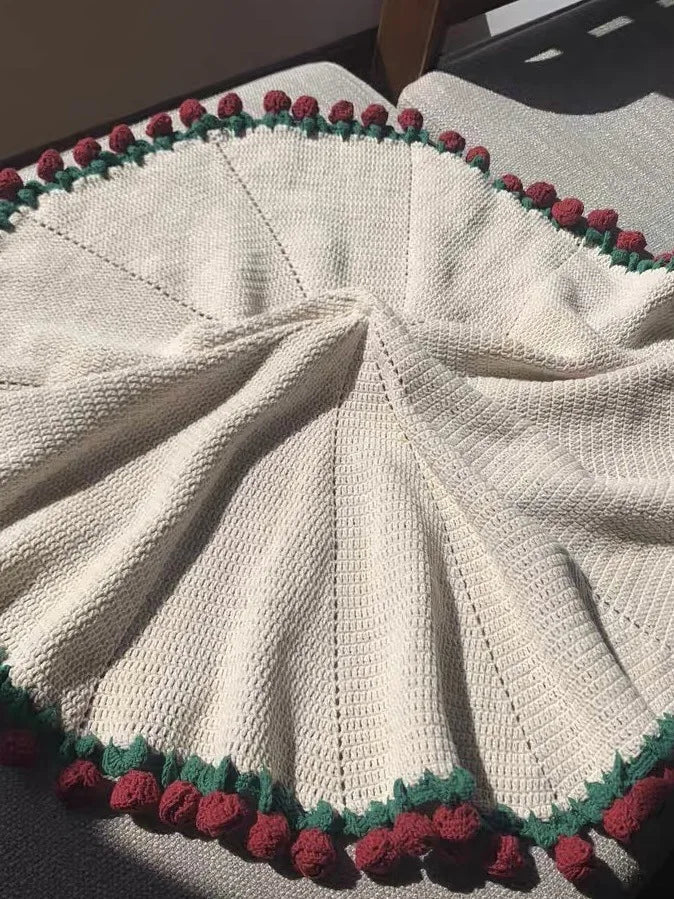 Baby Rose Bouquet Blanket Handmade Pack Crocheted Blanket Change Bouquet Creative Snap Quilt Swaddle Cover Fdinghui LuckyBabyFans Official Store