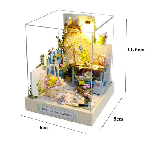 Mini Doll House Kit DIY Flower House Handmade 3D Puzzle Assembly AliExpress