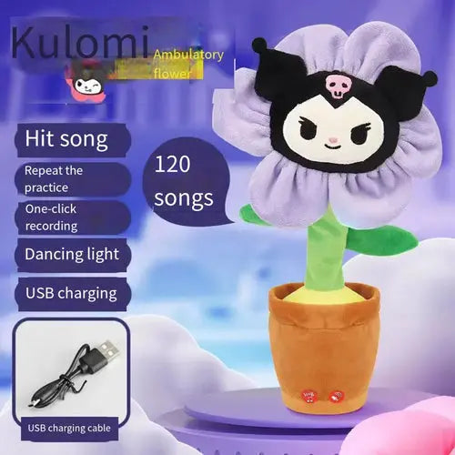 Sanrio Hello Kitty Kuromi Cactus Bailarín | Adorable Juguete Interactivo
