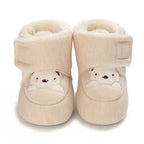 Arrival Baby Animals Cartoon Pattern Toddler Cotton Shoes Chocolate Lily