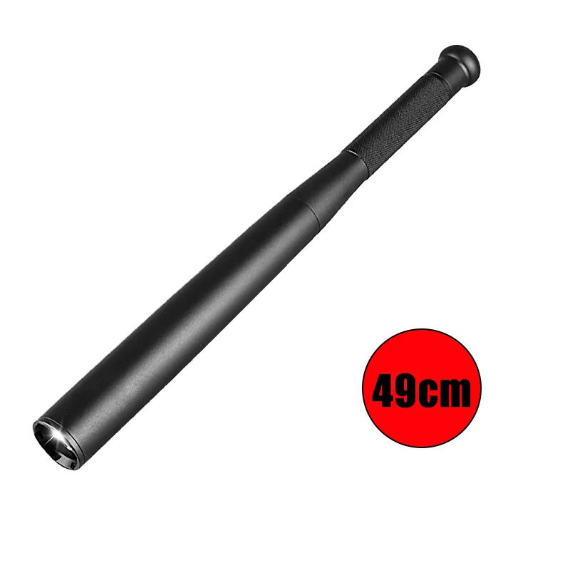 Baseball Bat LED Flashlight Waterproof Super Bright Baton Aluminium Alloy Torch For Emergency Self Defense Anti Riot Equipment