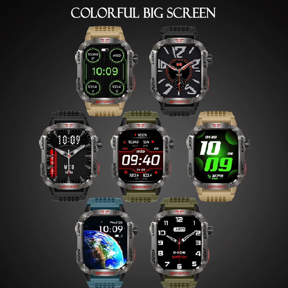 Military GPS Smartwatch – Rugged & Adventure-Ready Monster Tech SmartWatch Store