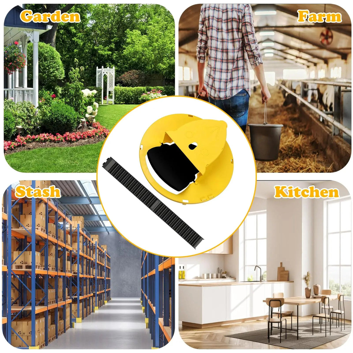 Mouse Trap Flip and Slide Bucket Lid Mice Rat Trap For Indoor Outdoor Multi Catch Auto Reset Stone's Store